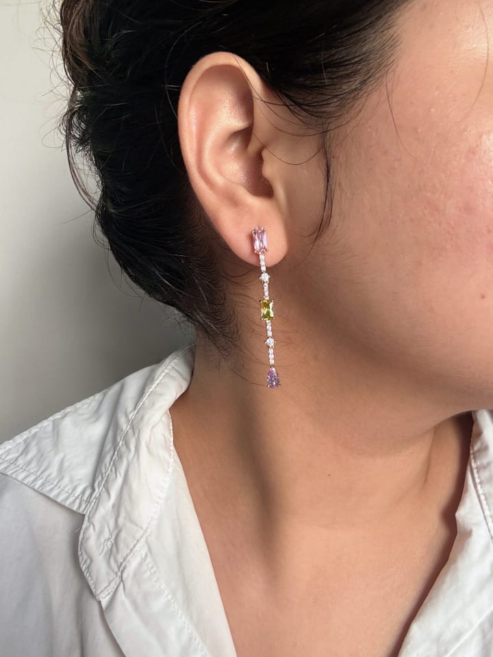Aurora – Pastel Gemstone Linear Drops