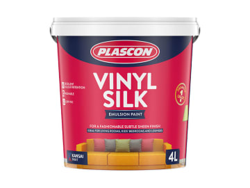 Kansai Plascon Plascon Vinyl Silk Emulsion paint container packaging