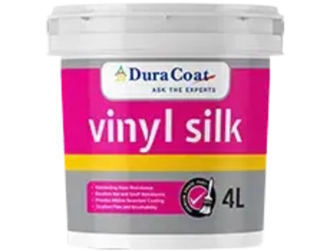 Duracoat Vinyl Silk Emulsion paint container