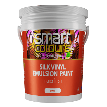 Solai Silk Vinyl Emulsion genuine container packaging by Solai Paints Ltd in Kenya
