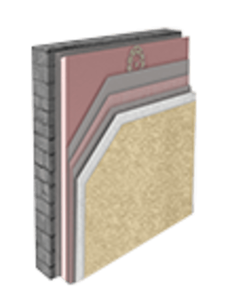 Caparol ETICS System A (Mineral Wool / Phenolic Foam) application detail and packaging view 1