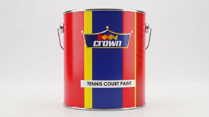 Crown Acrylic Tennis Court Paint — Crown Paints Kenya official pack container