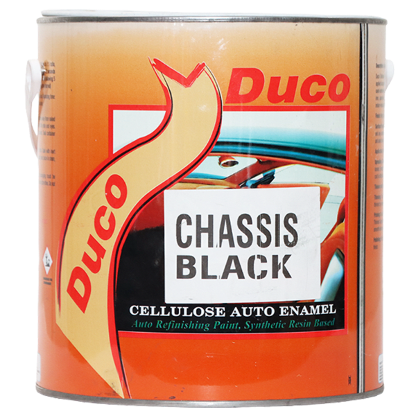 Crown Duco Chasis Black — Crown Paints Kenya official pack container