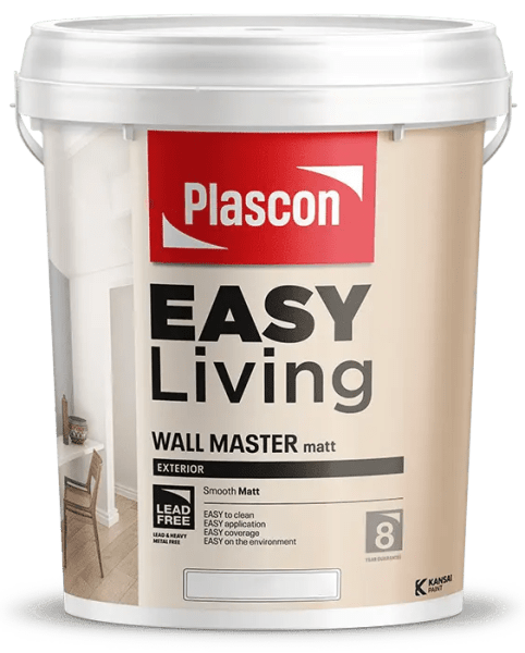 Kansai Plascon Plascon Easy Living Wall Master Matt paint container packaging