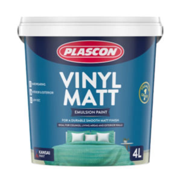 Kansai Plascon Plascon Matt Emulsion Aquashield paint container packaging