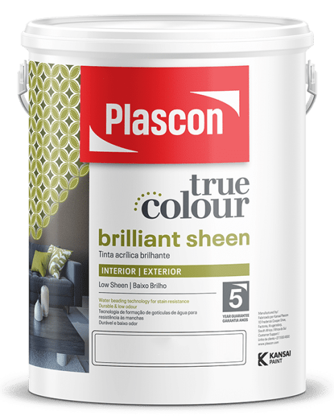 Kansai Plascon Plascon True Colour Fresh White paint container packaging