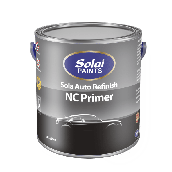 Solai NC Auto Primer genuine container packaging by Solai Paints Ltd in Kenya