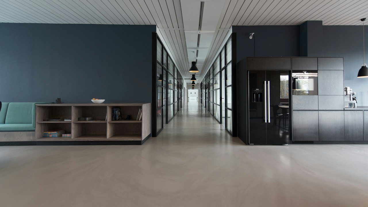 Pearl White paint on executive office walls in Upper Hill Nairobi commercial tower