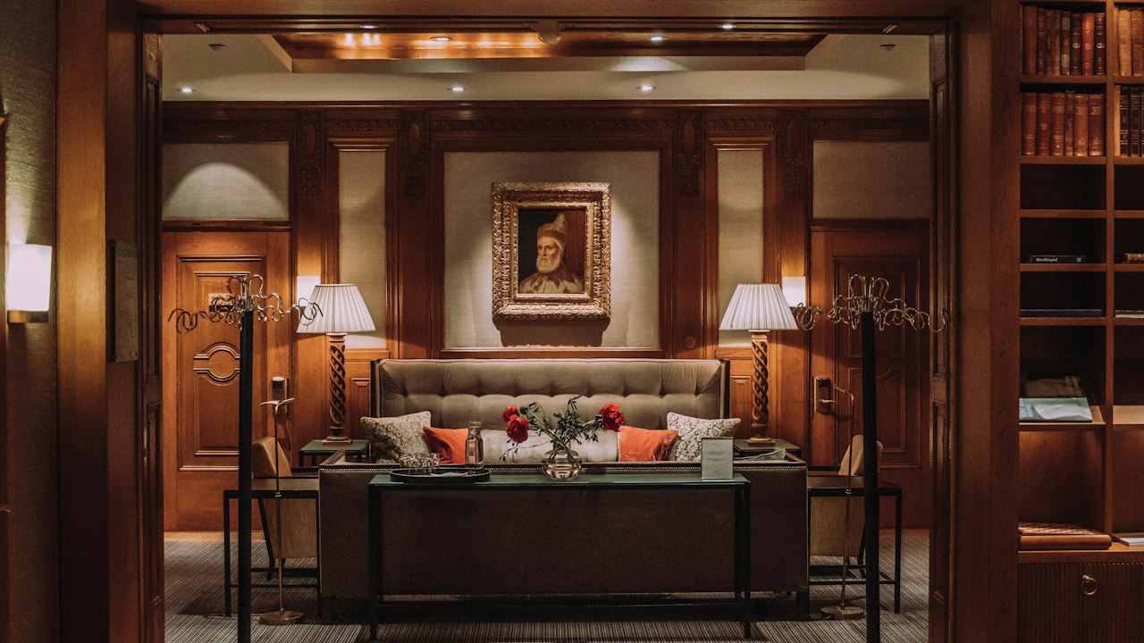 Warm Taupe paint on reception walls of a boutique hotel in Nairobi