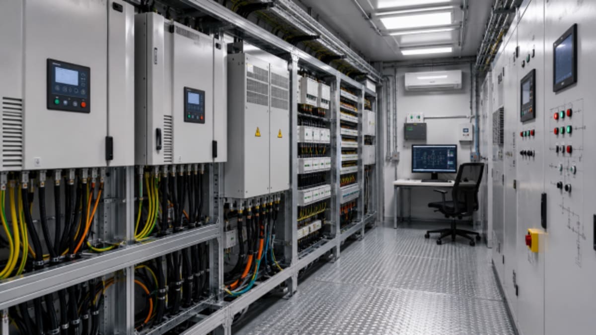 Cabina di controllo per impianto eolico