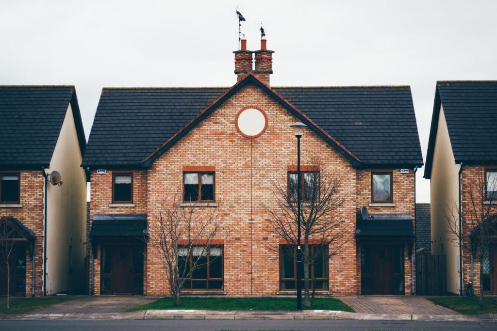 photo of row houses