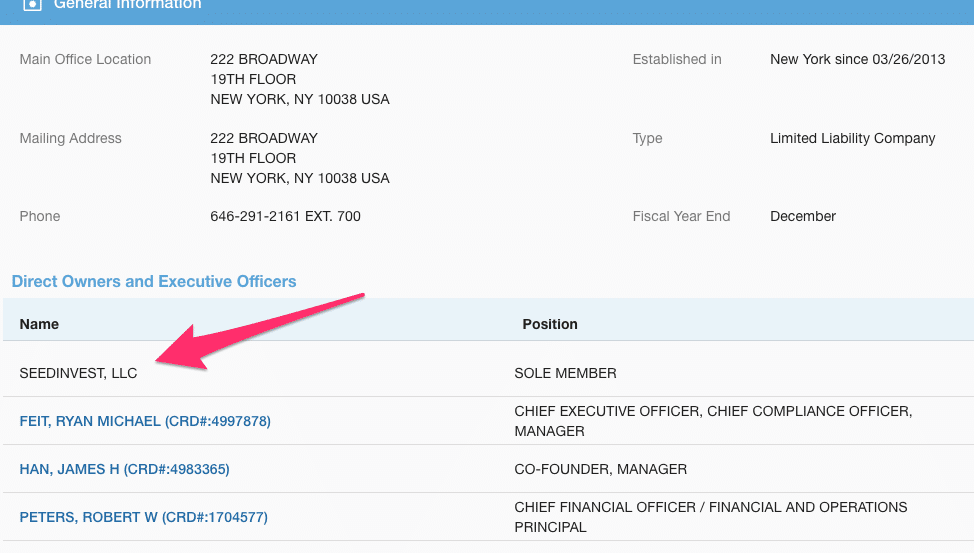 si securities llc entry from finra brokercheck website