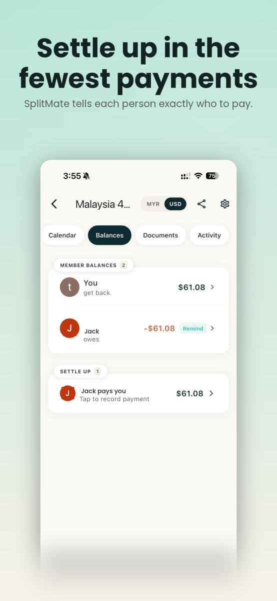 Splitmate screenshot