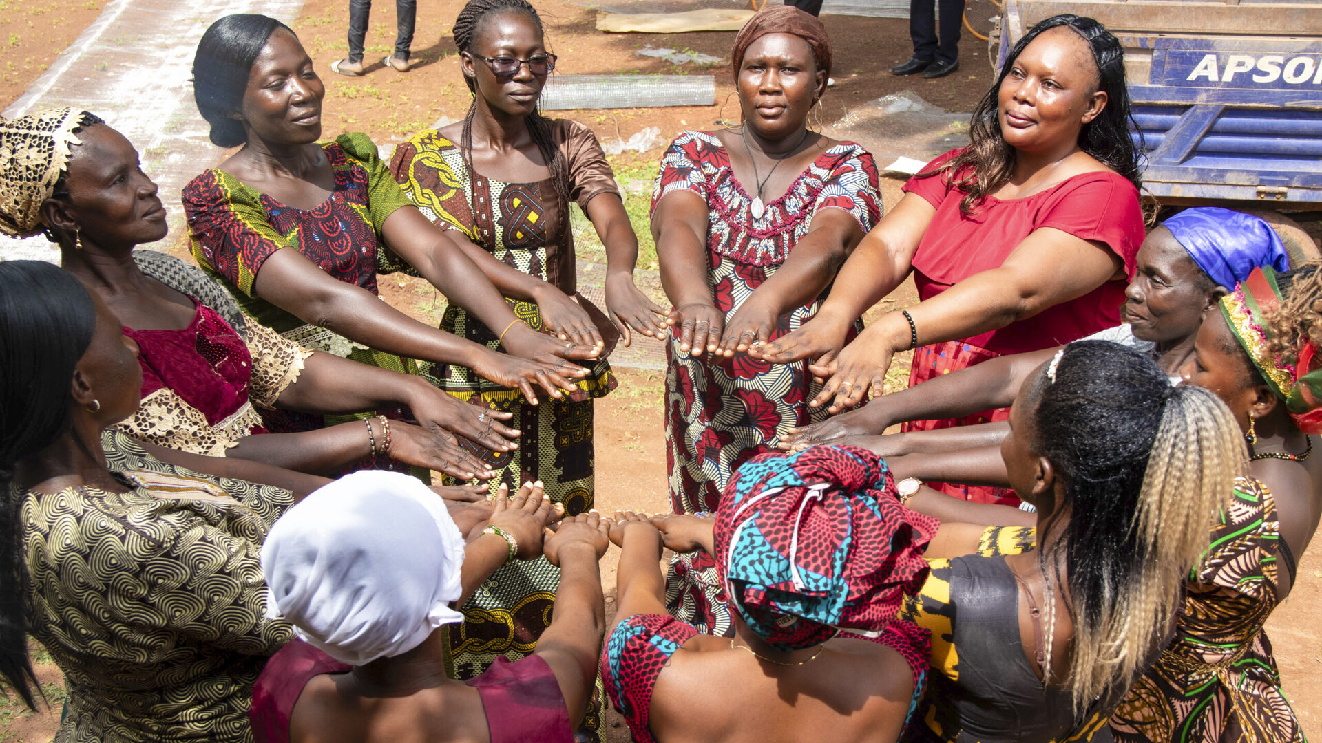 A child learning through community support