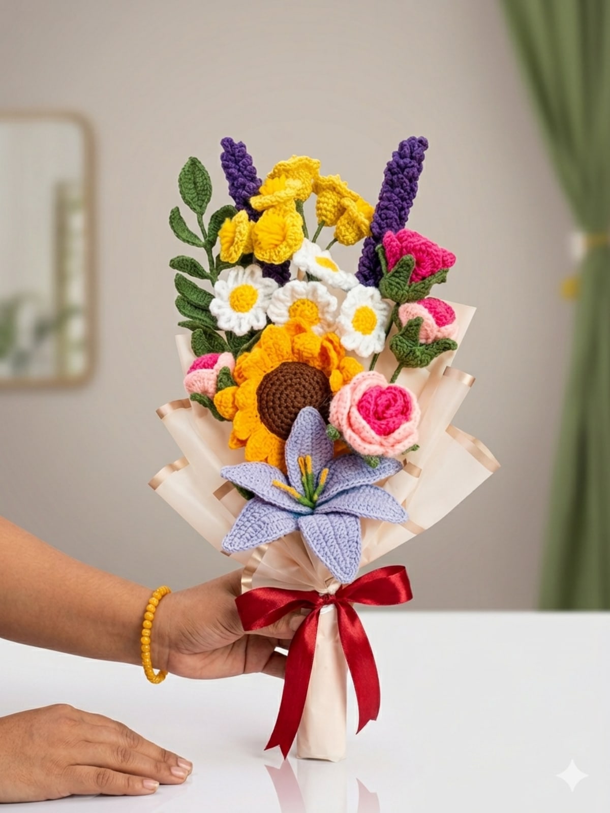 Crochet Large Flower Bouquet — image 1