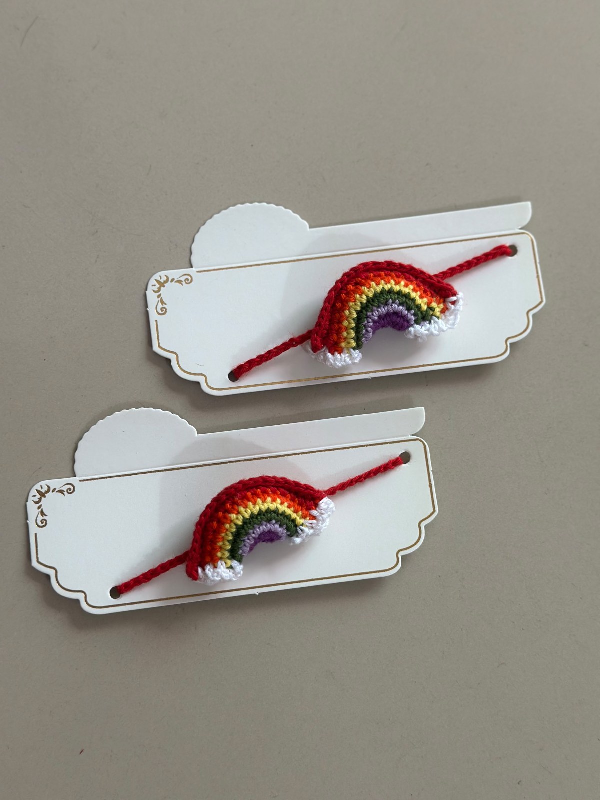 Crochet 3D Rainbow Rakhi — image 2