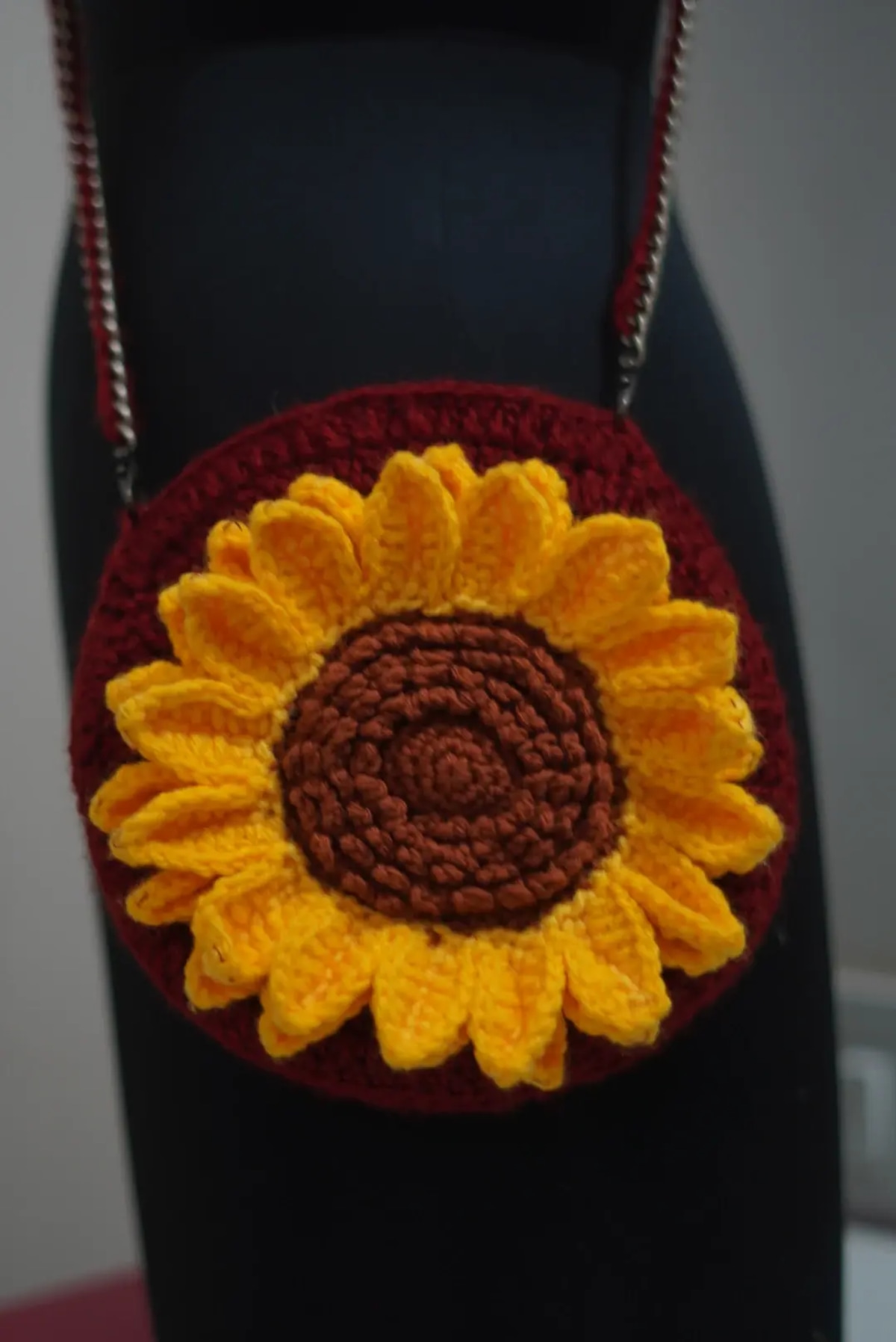 Crochet Sunflower Sling Bag — image 1