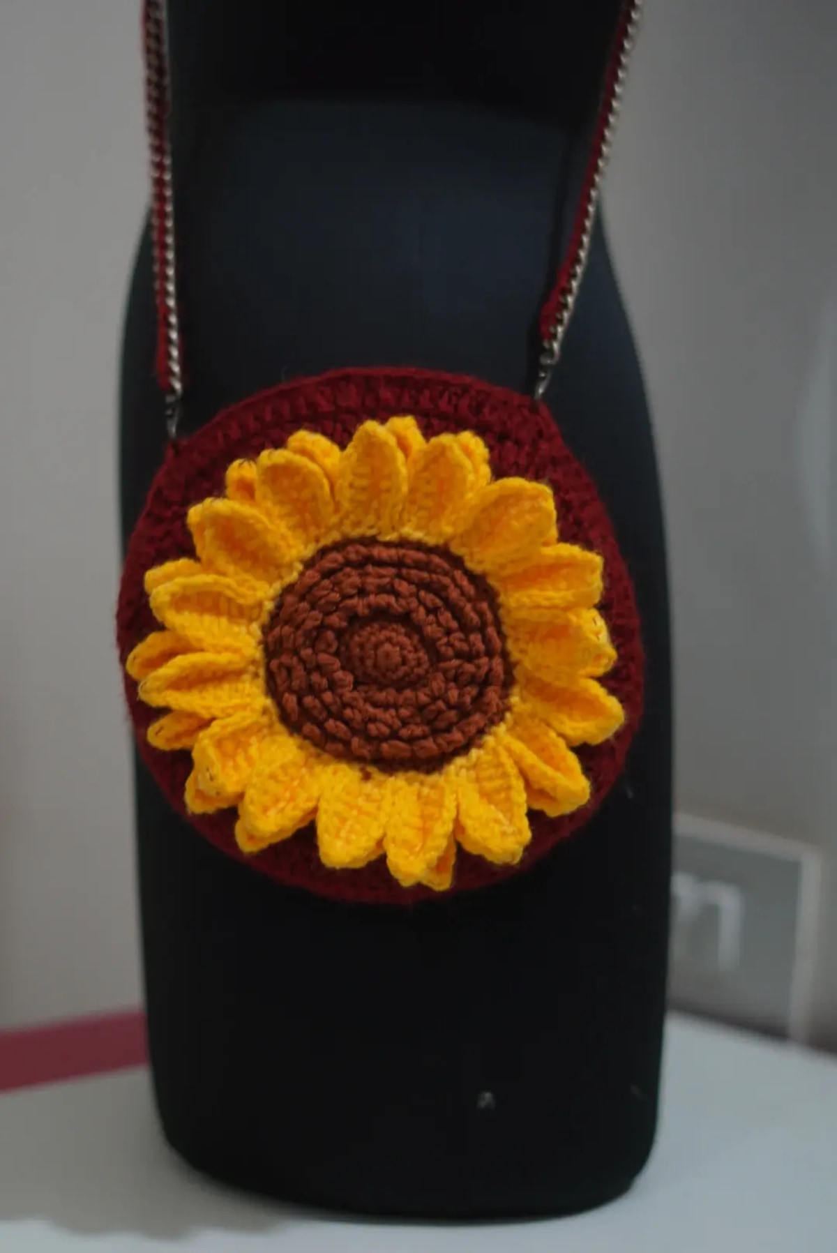 Crochet Sunflower Sling Bag — image 3