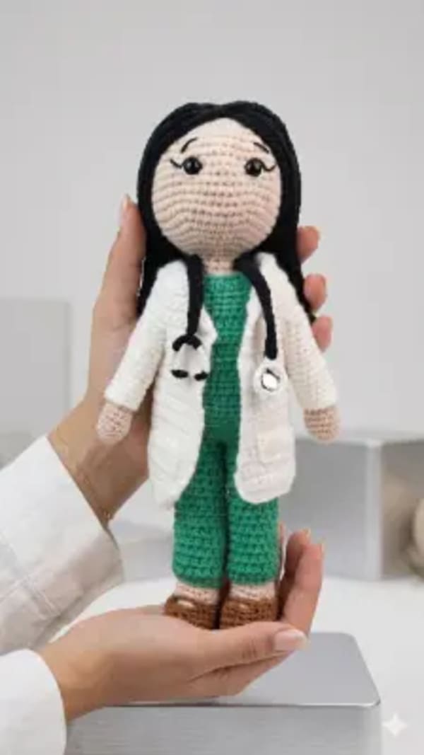 Crochet Doctor Doll