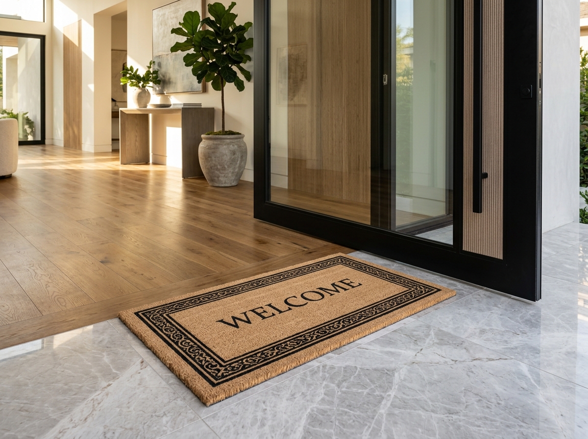 YAKA Heritage Natural Tufted Coconut Coir Welcome Mat