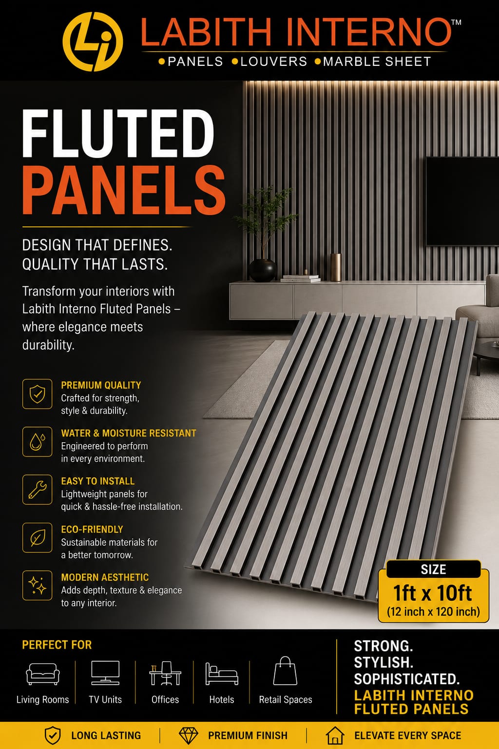 Fluted Panels by Labith Interno