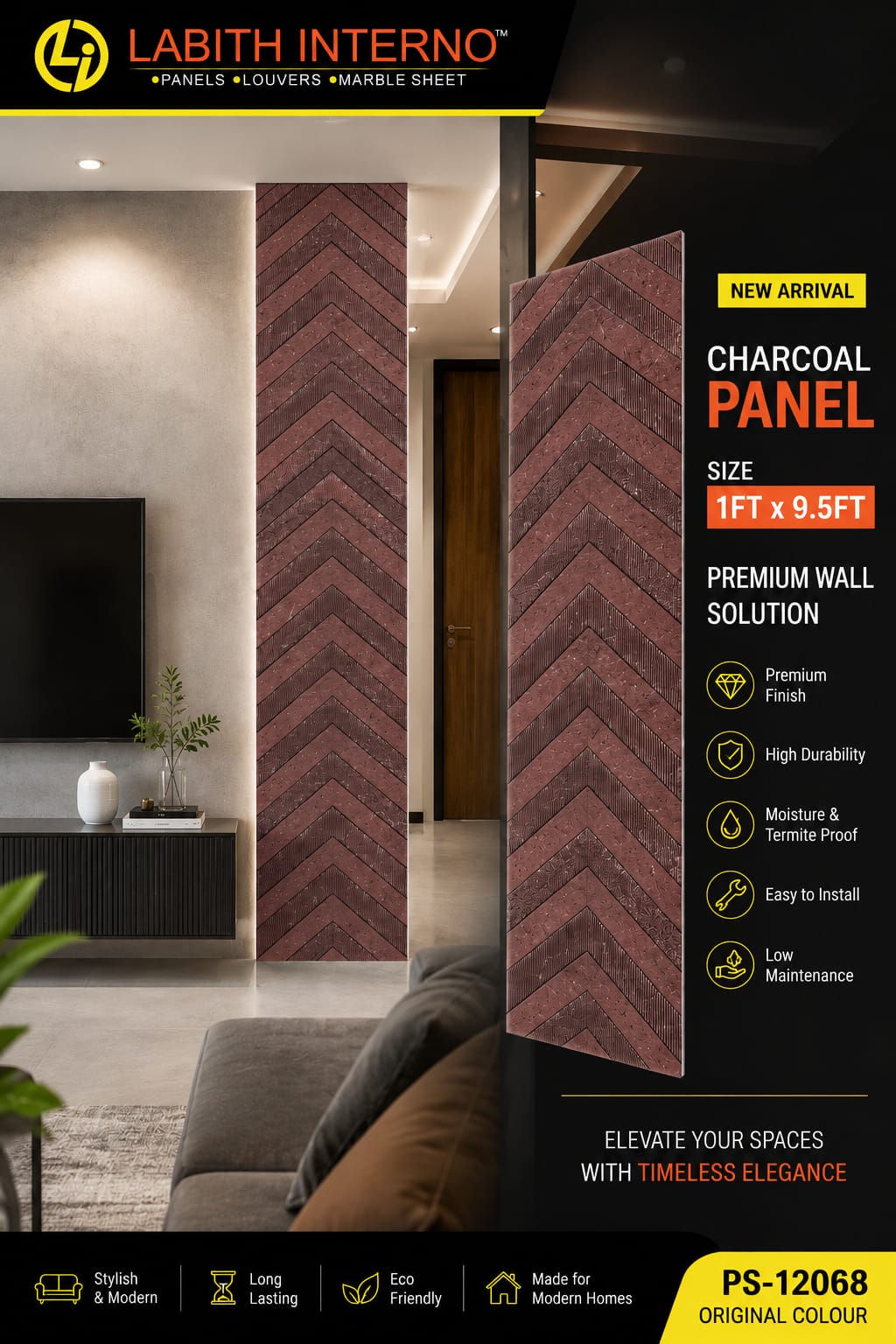 Charcoal Panels by Labith Interno