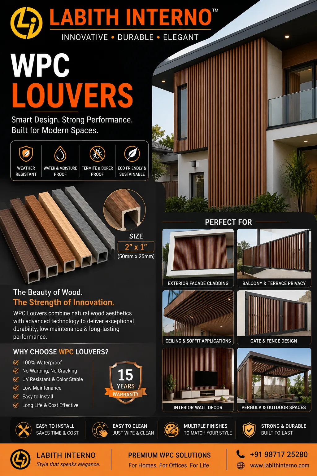 WPC Louvers by Labith Interno