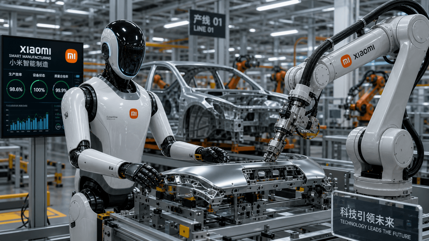 Xiaomi Robots Start Working on Car Production Line: Successfully Completes Flexible Workpiece Operations