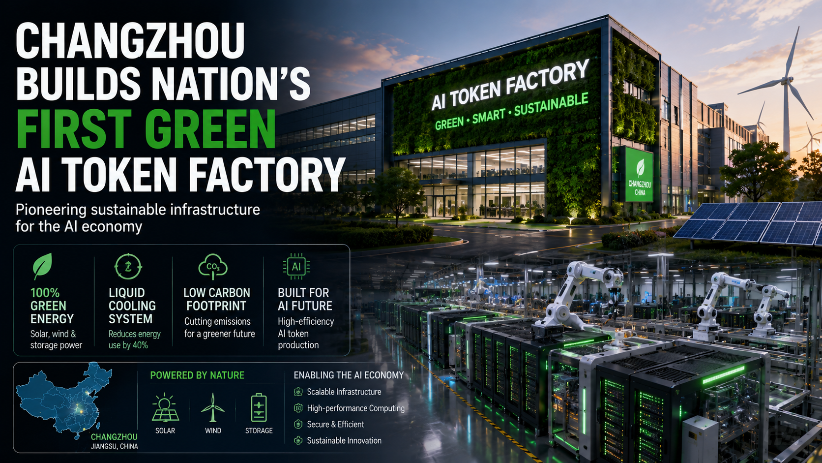 Changzhou Builds Nation's First Green AI Token Factory