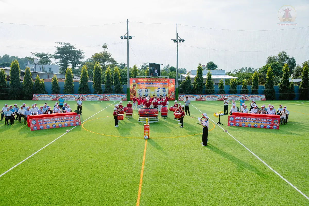 hình ảnh buổi Khai mạc Giải Bóng đá Giới Trẻ Giáo Phận Bà Rịa– ACTI Cup 2026