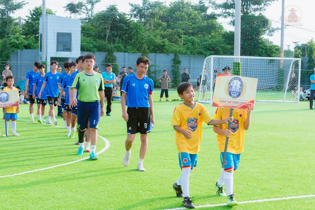 hình ảnh buổi Khai mạc Giải Bóng đá Giới Trẻ Giáo Phận Bà Rịa– ACTI Cup 2026