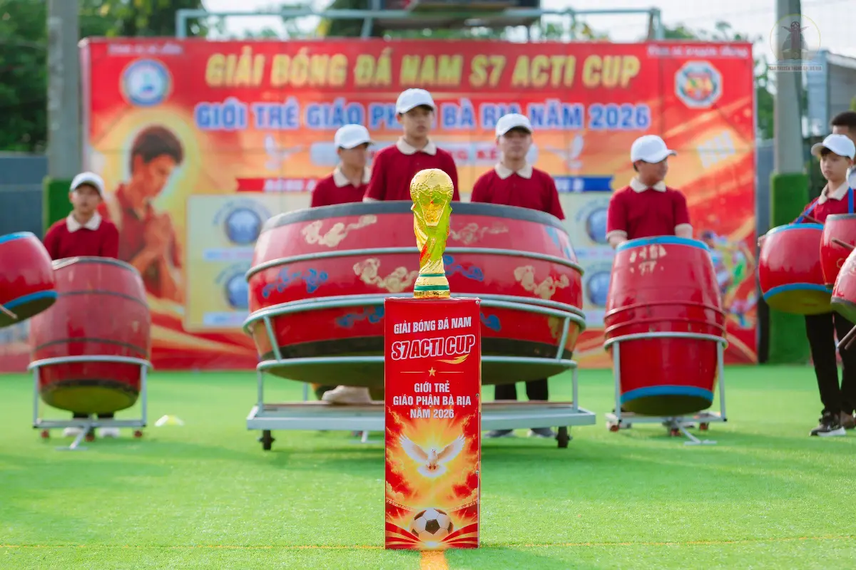 hình ảnh buổi Khai mạc Giải Bóng đá Giới Trẻ Giáo Phận Bà Rịa– ACTI Cup 2026