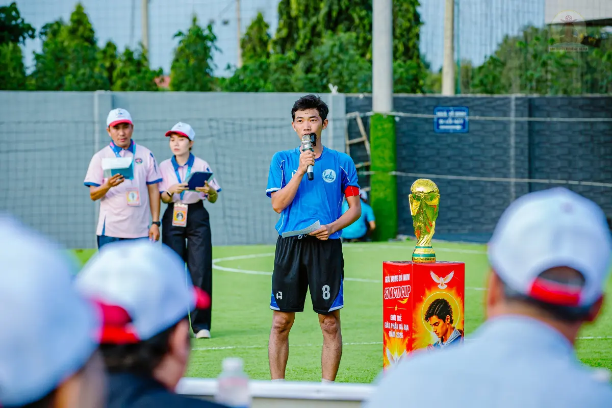 hình ảnh buổi Khai mạc Giải Bóng đá Giới Trẻ Giáo Phận Bà Rịa– ACTI Cup 2026