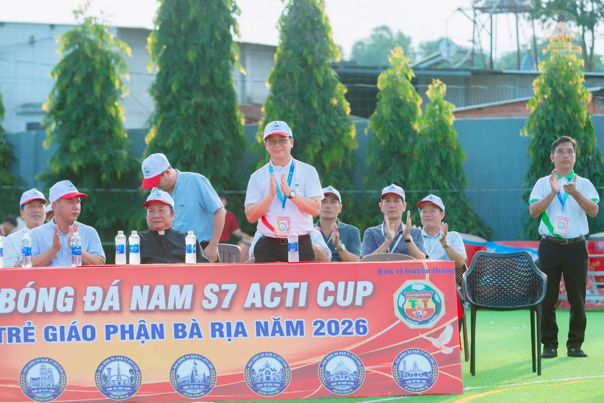 hình ảnh khai mạc giải bóng đá Giới Trẻ Giáo Phận Bà Rịa - Acti Cup 2026