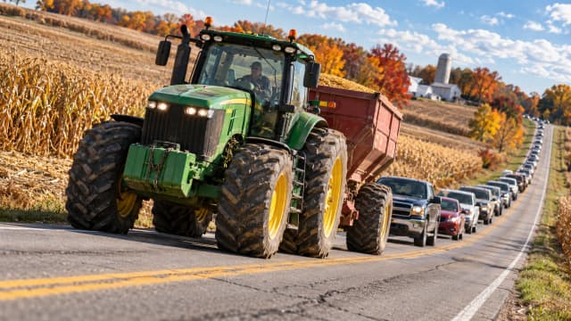 Plymouth County, IA Traffic Alert: Harvest Brings Slow-Moving Equipment