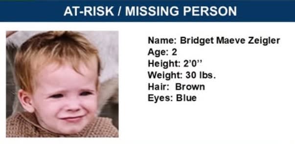 Virginia Missing Child: CODI Alert Issued for 2-Year-Old