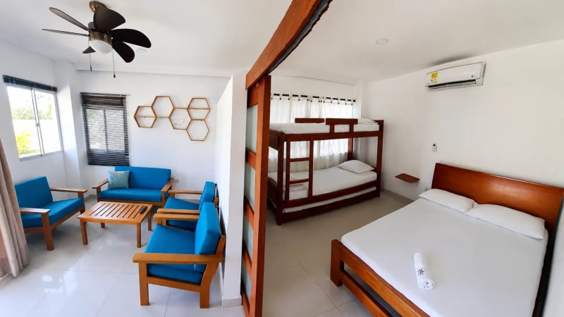 Suite Familiar del Hotel Camino Palmero en Coveñas