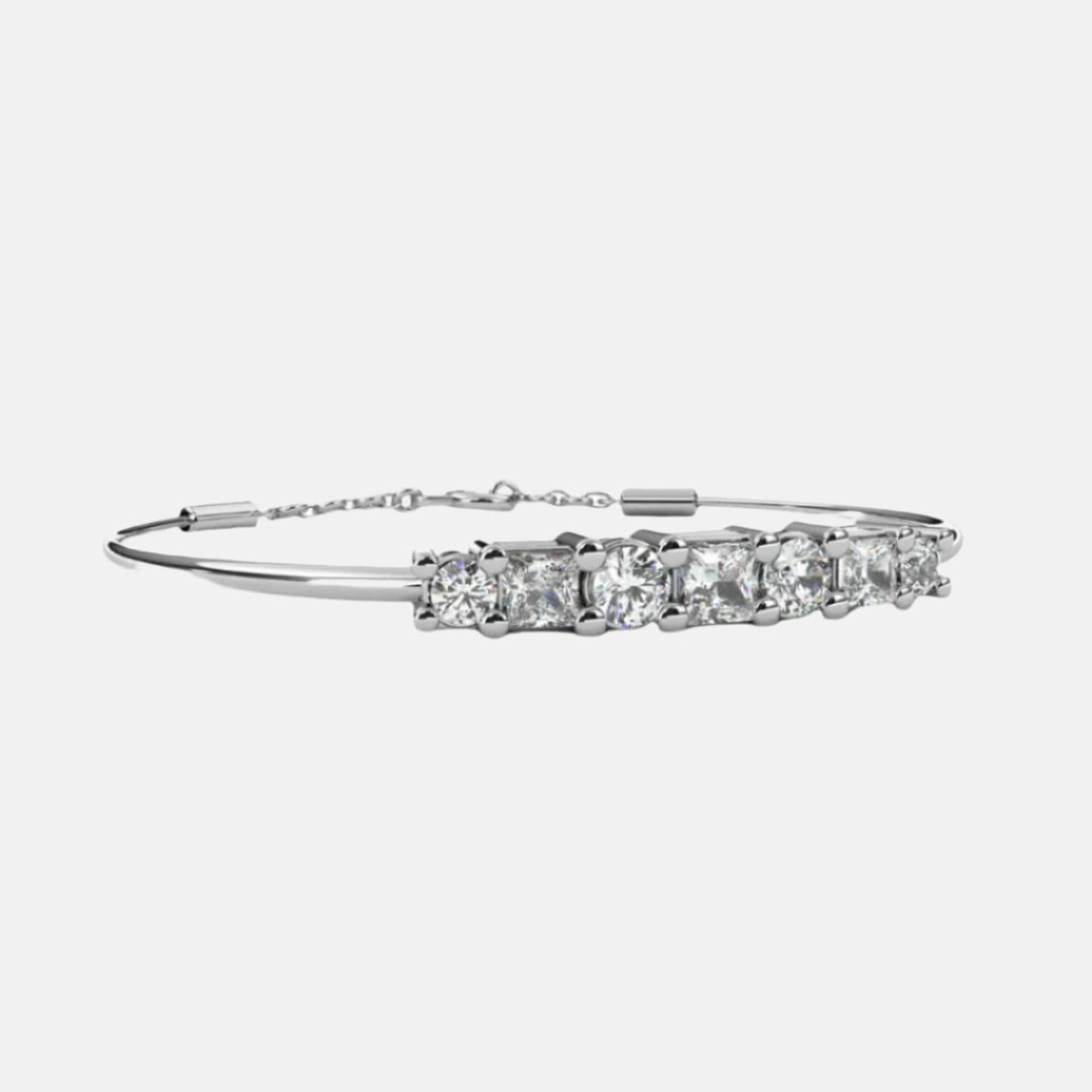 Bezel Set Multistone Bracelet