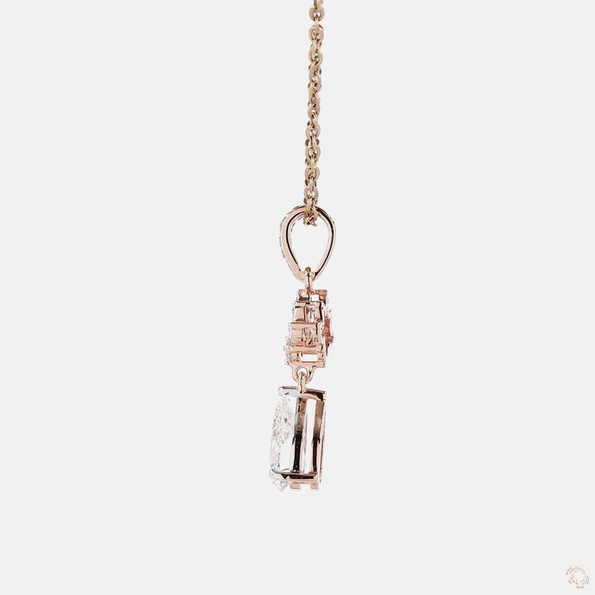 Blooming Teardrop Pendant
