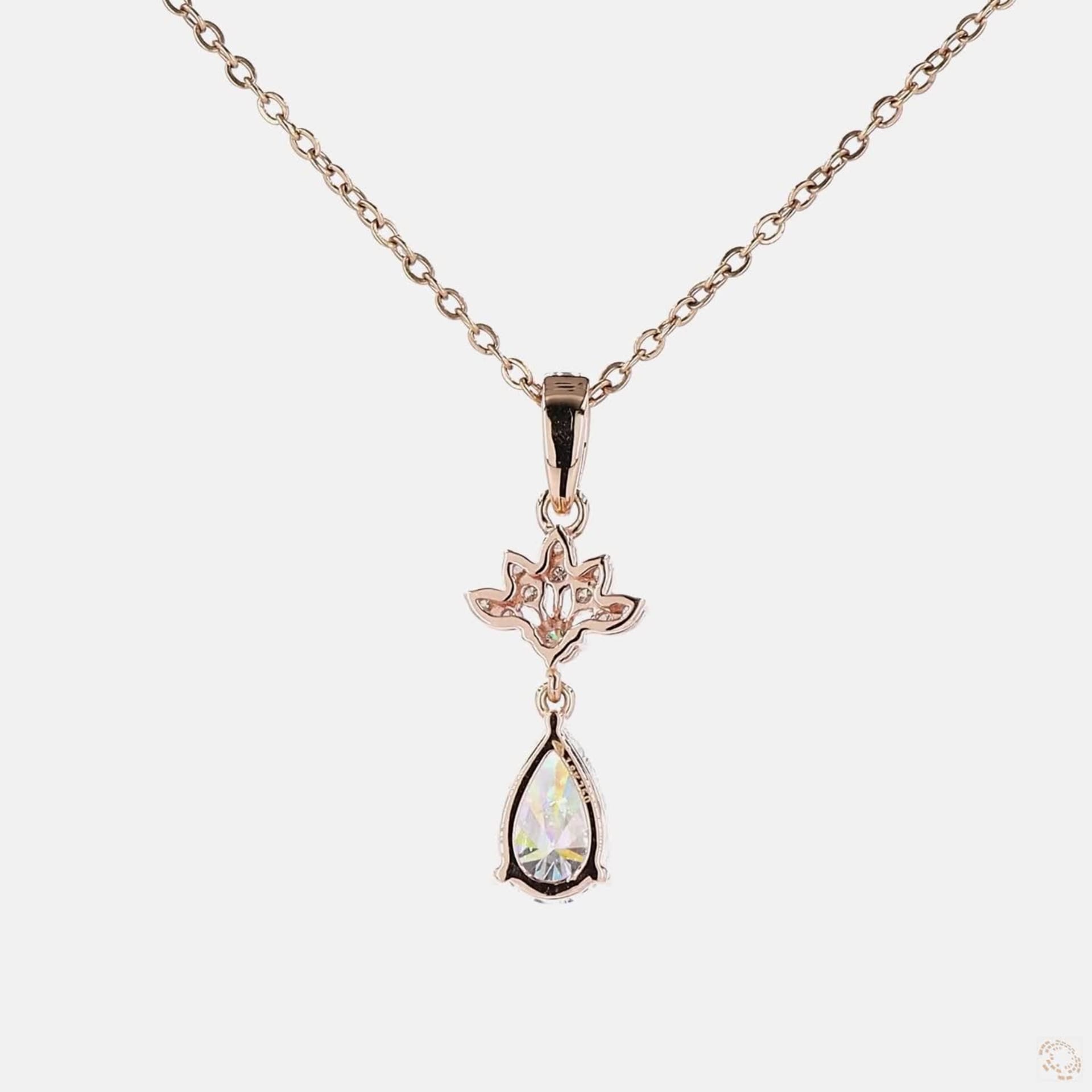 Blooming Teardrop Pendant