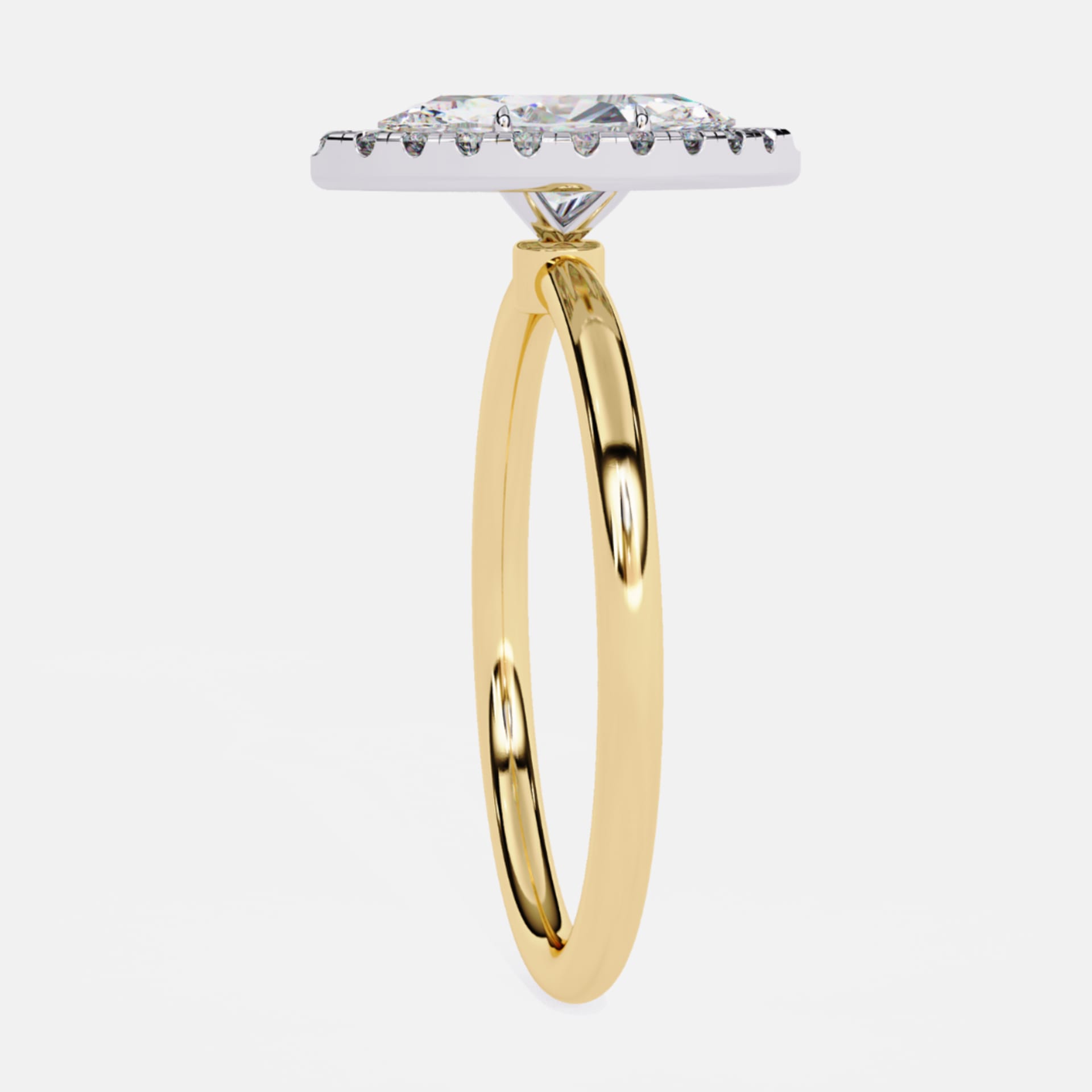 Classic Marquise Halo Ring