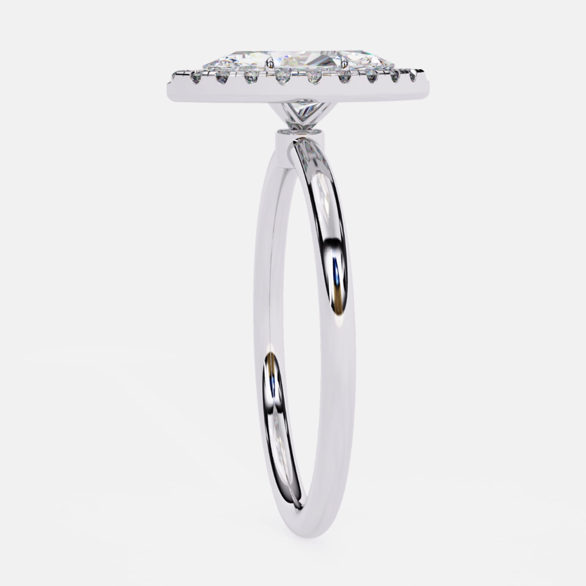 Classic Marquise Halo Ring