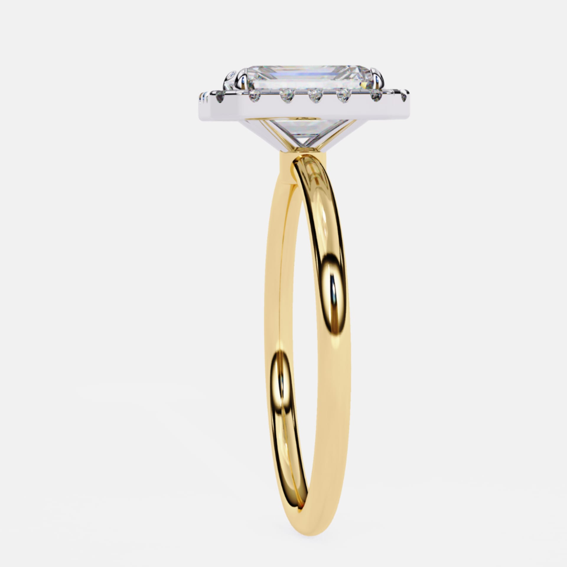 Classic Radiant Halo Ring