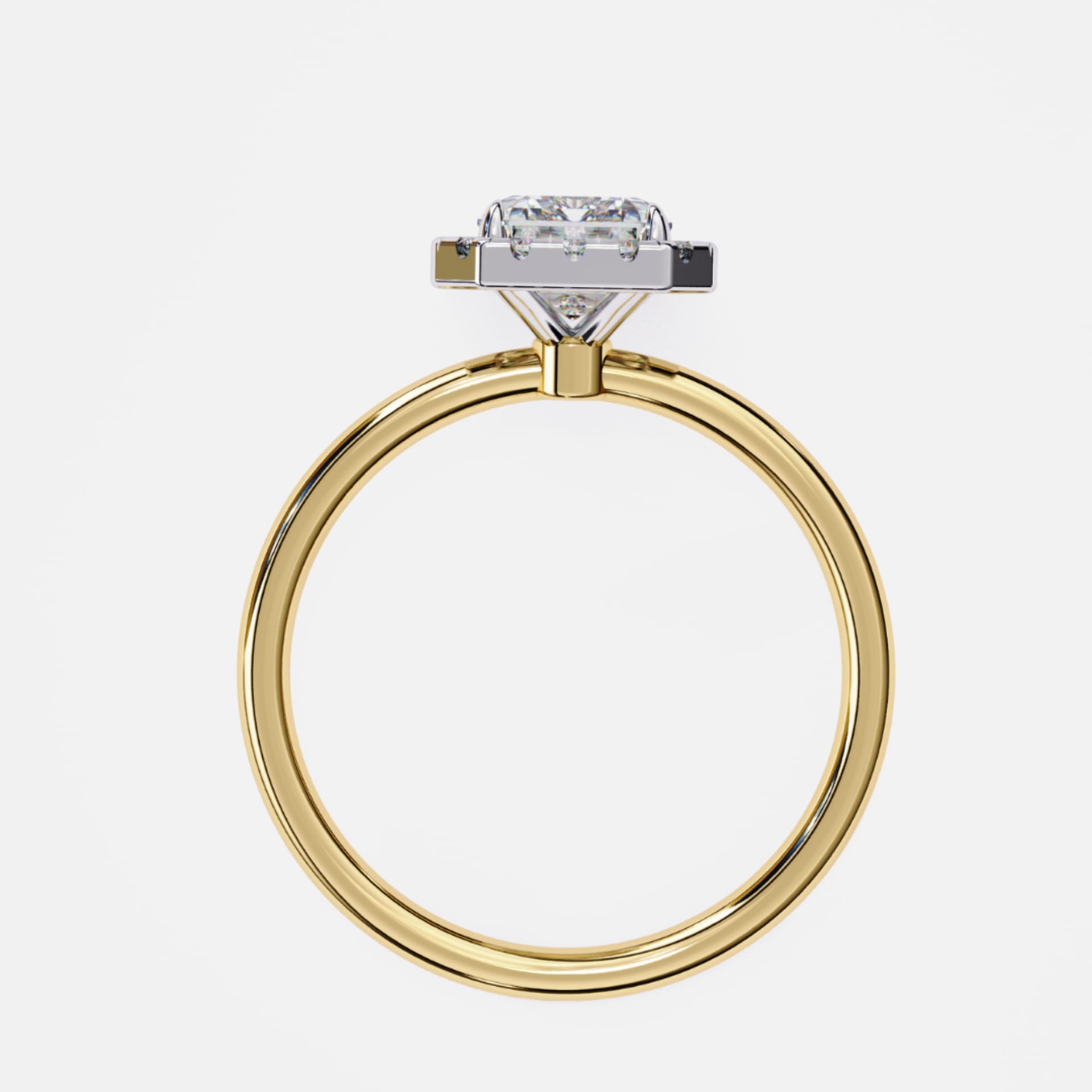 Classic Radiant Halo Ring