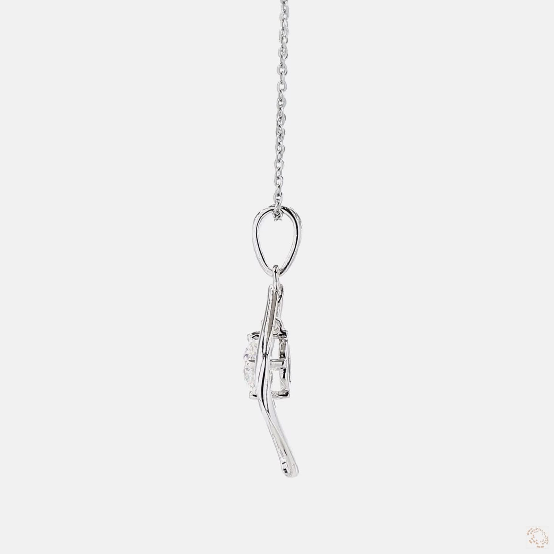 Dangling Solitaire Pendant