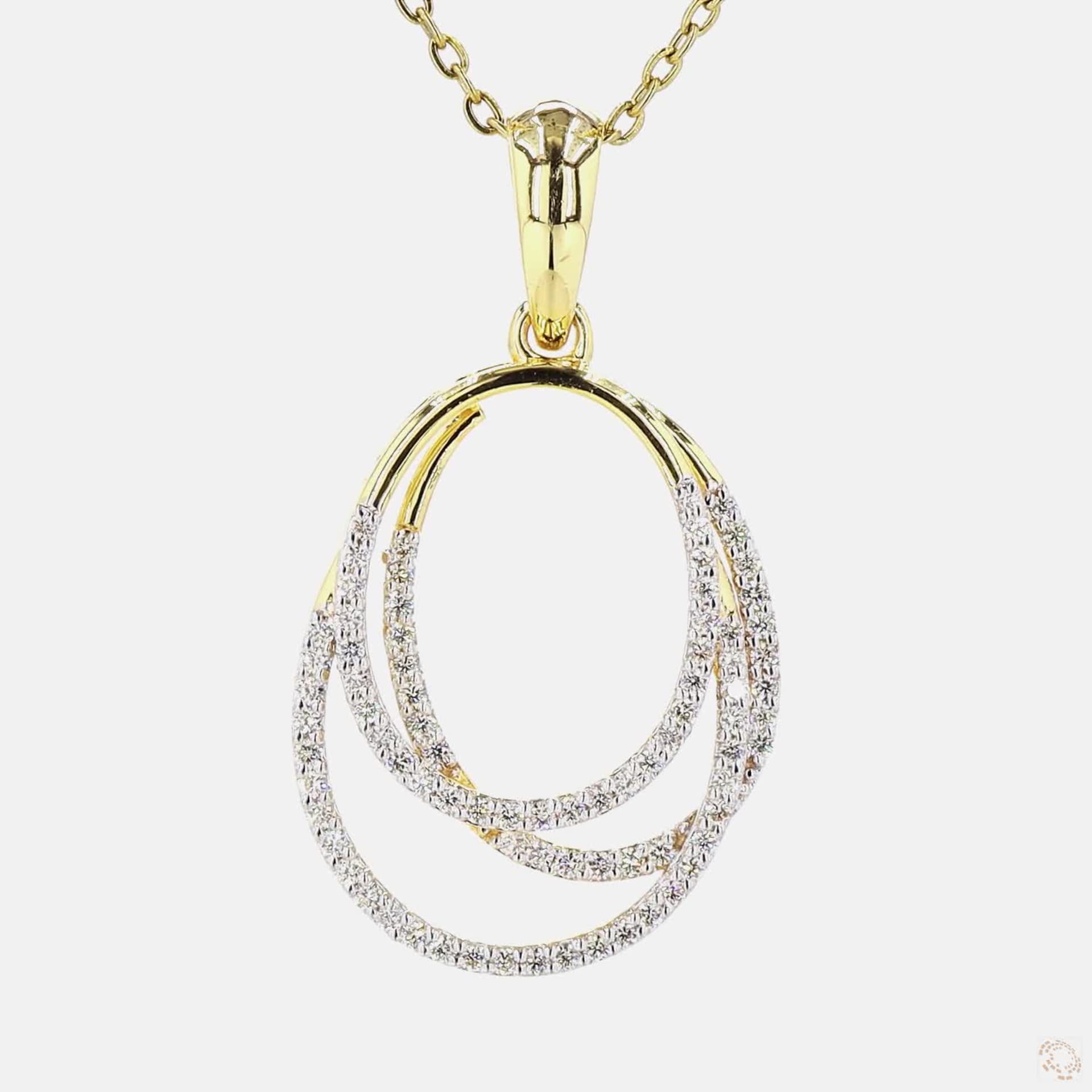 Diamond Orbit Pendant — lab grown diamond