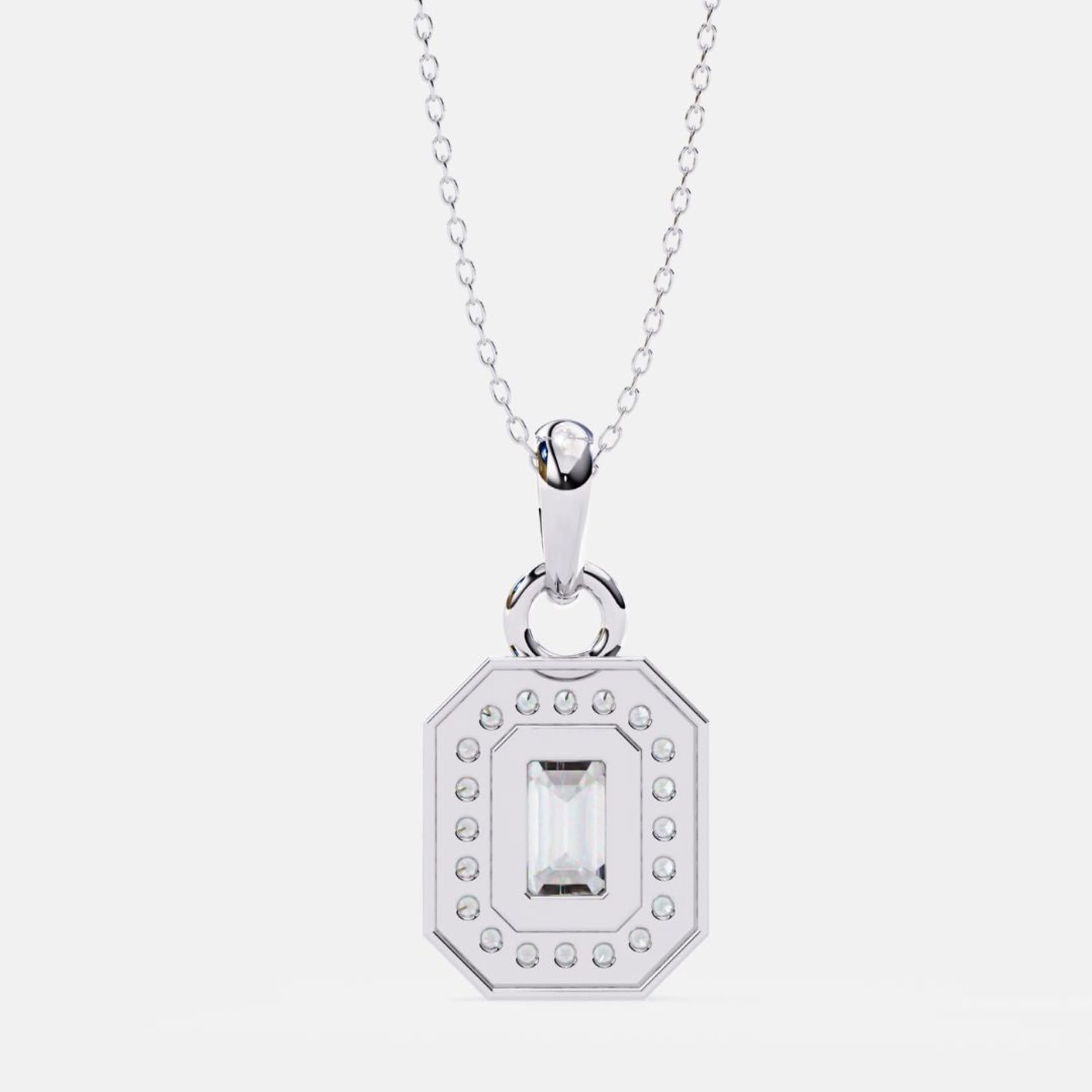 Emerald Halo Pendant