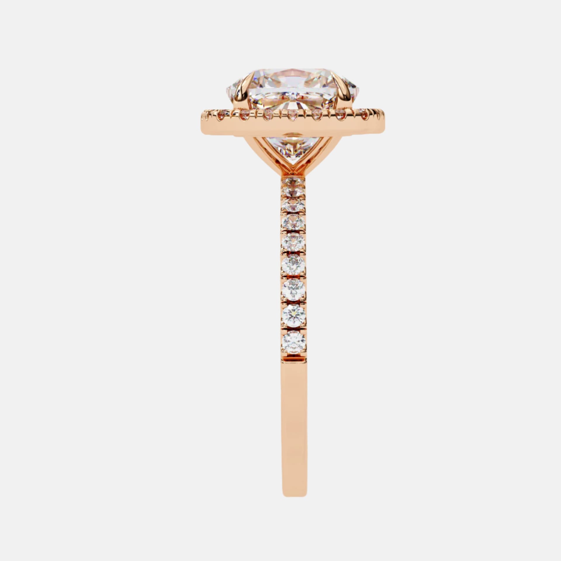 Eternal Cushion Halo Ring