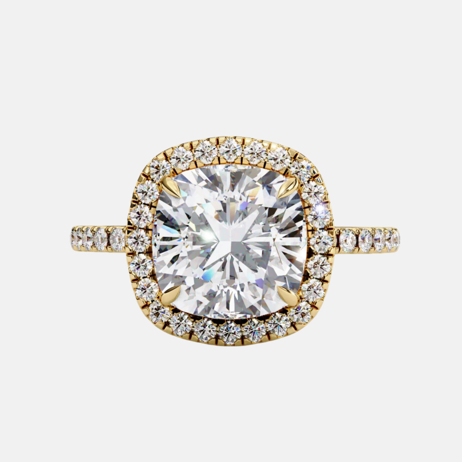 Eternal Cushion Halo Ring
