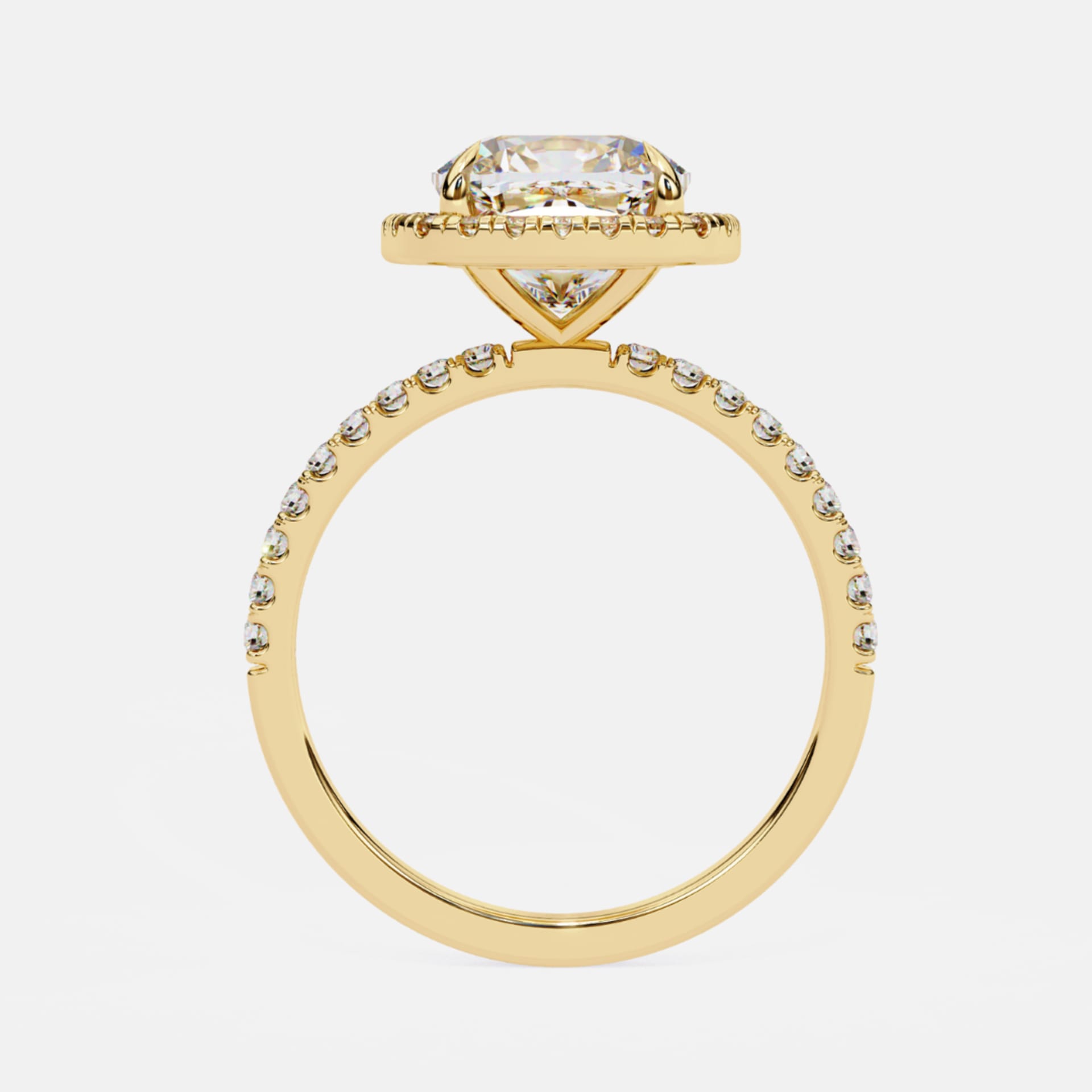 Eternal Cushion Halo Ring
